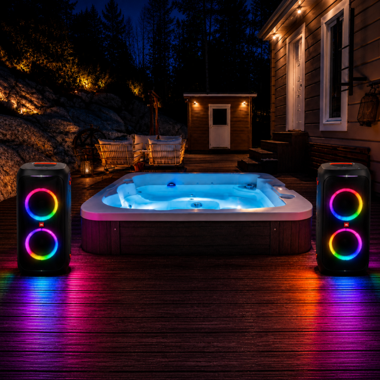JBL PartyBox 310 -karaokepaketti kahdella mikrofonilla